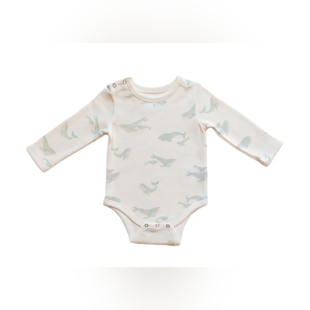 Whale Print Kids One Piece